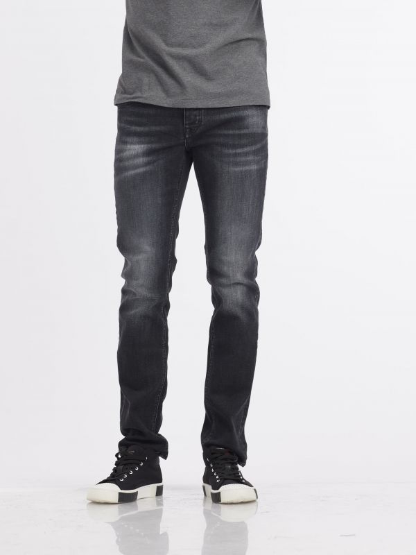מכנסי ג’ינס ROOK שחורים לגברים מכפלת SLIM