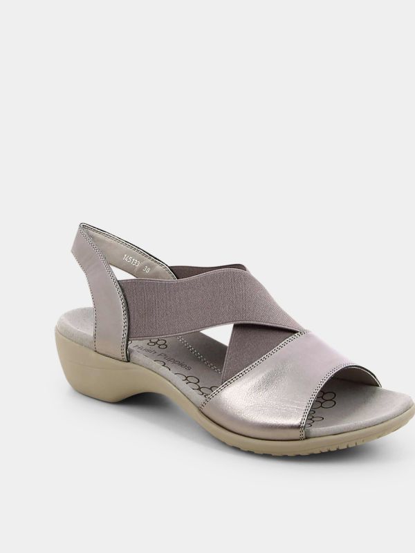 סנדלי נוחות מטאליים לנשים