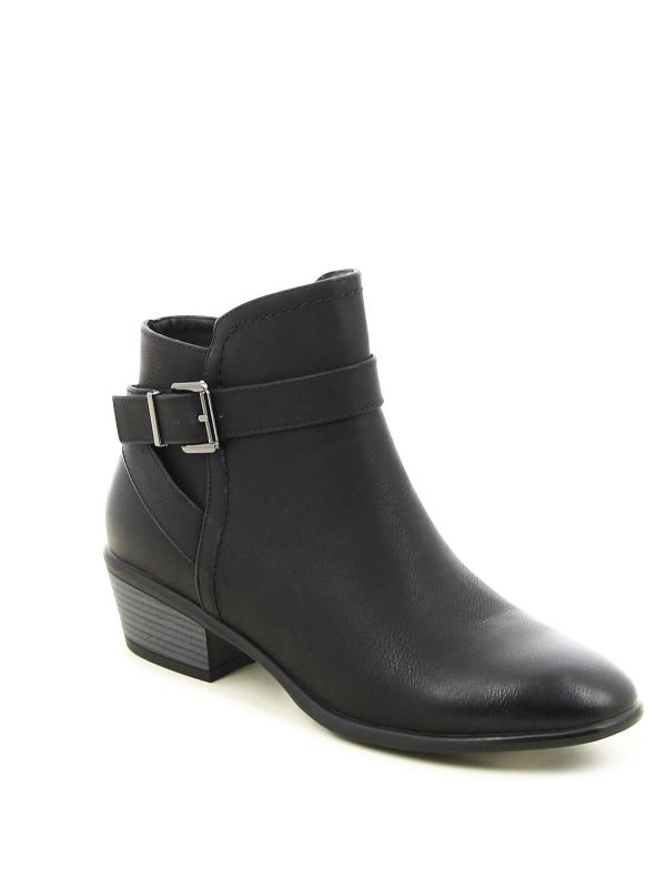 מגפוני עקב עם רצועה מצטלבת ואבזם