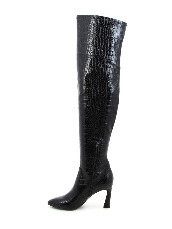 מגפי ברך עם עקב סטילטו