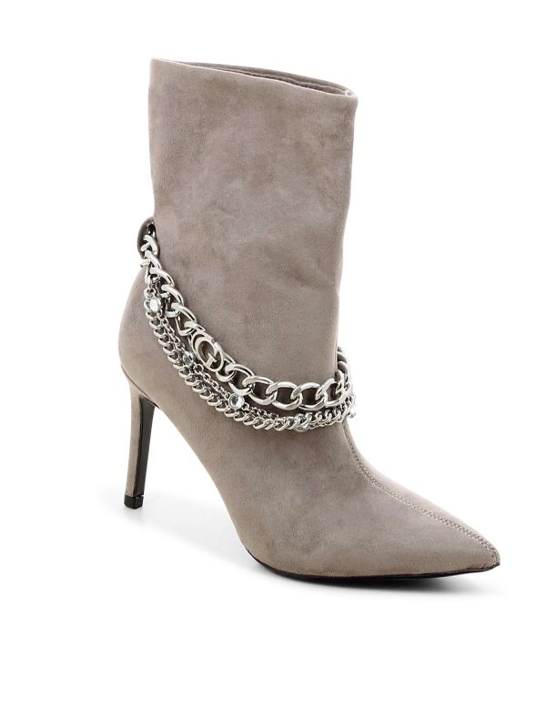 מגפוני עקב סטילטו עם שרשראות לנשים