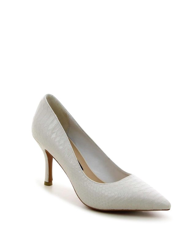 נעלי עקב קרוקו OLIVIA