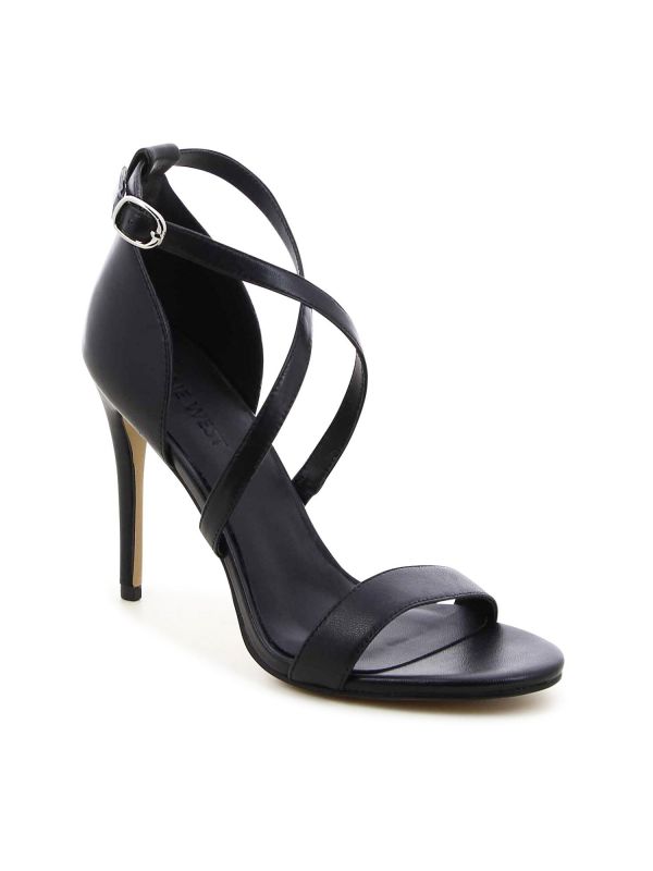 סנדלי עקב עם רצועות מוצלבות SARA