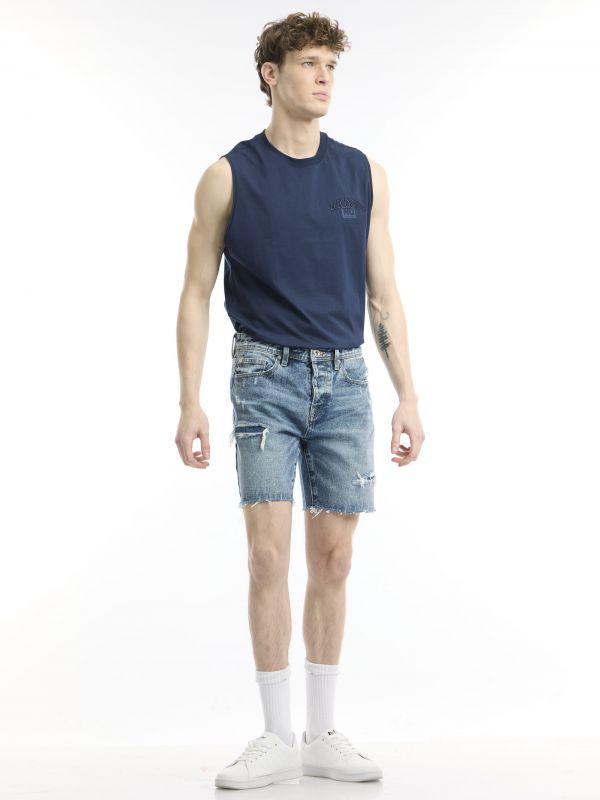 ג’ינס קצר כחול אופנתי