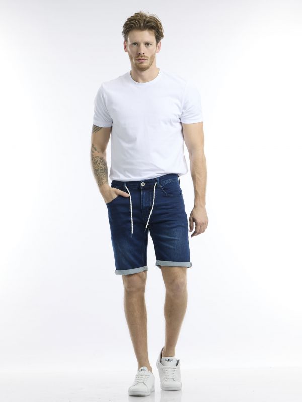 ג’ינס ג’וג ברמודה כחול כהה