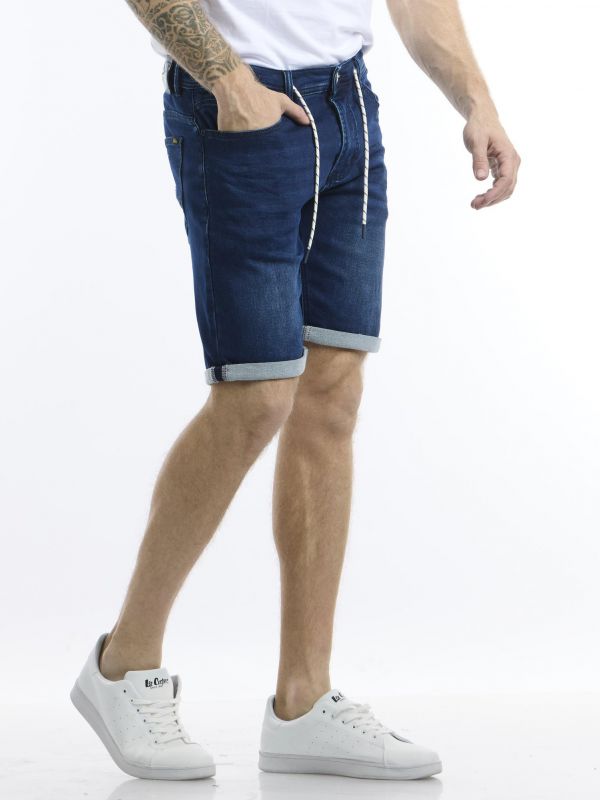 ג’ינס ג’וג ברמודה כחול כהה