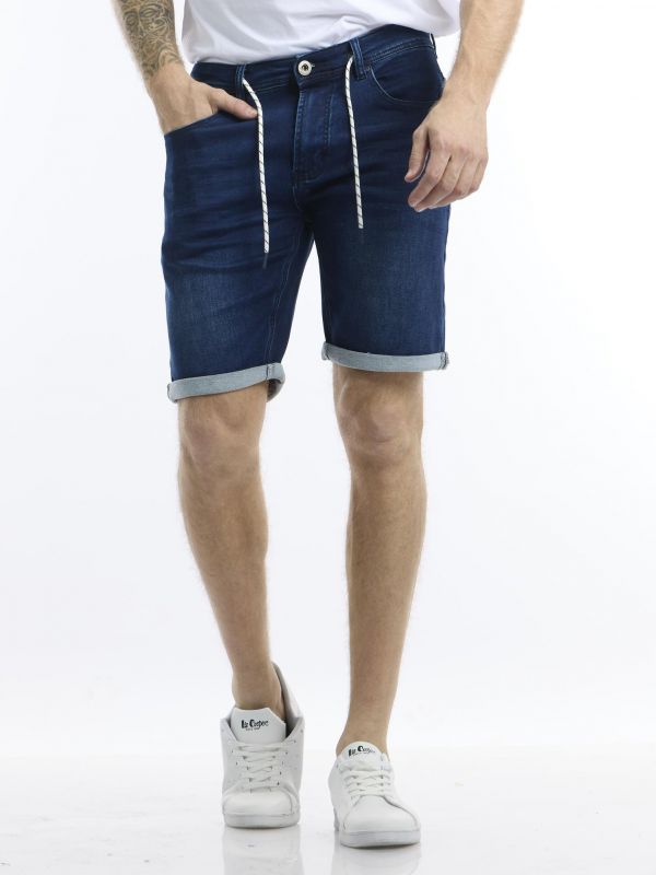 ג’ינס ג’וג ברמודה כחול כהה