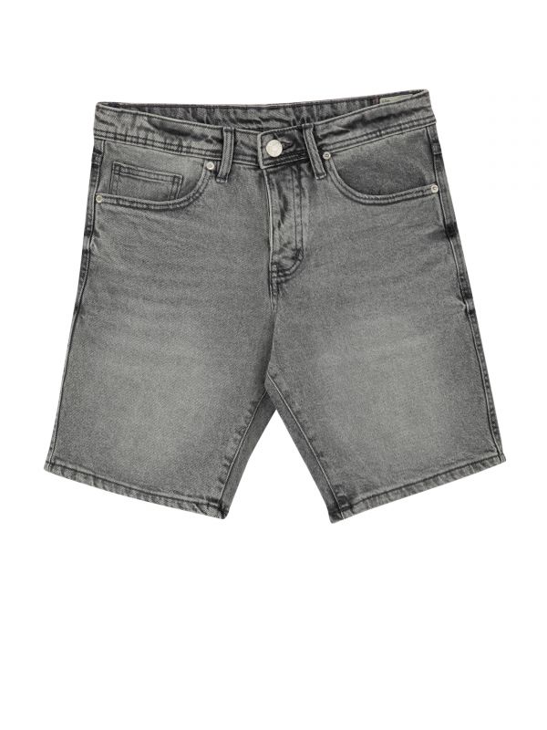 ג’ינס אפור קלאסי קצר