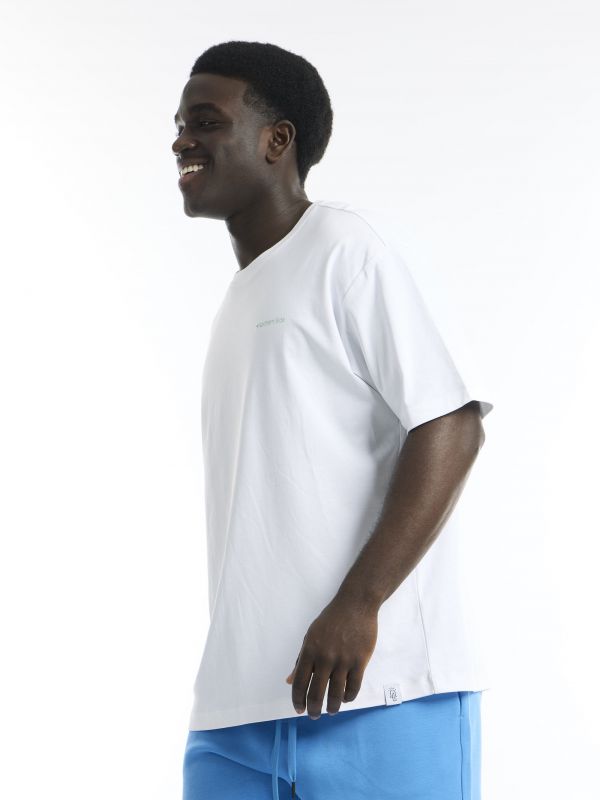 חולצת טי קצרה עם הדפס נקודות אחורי