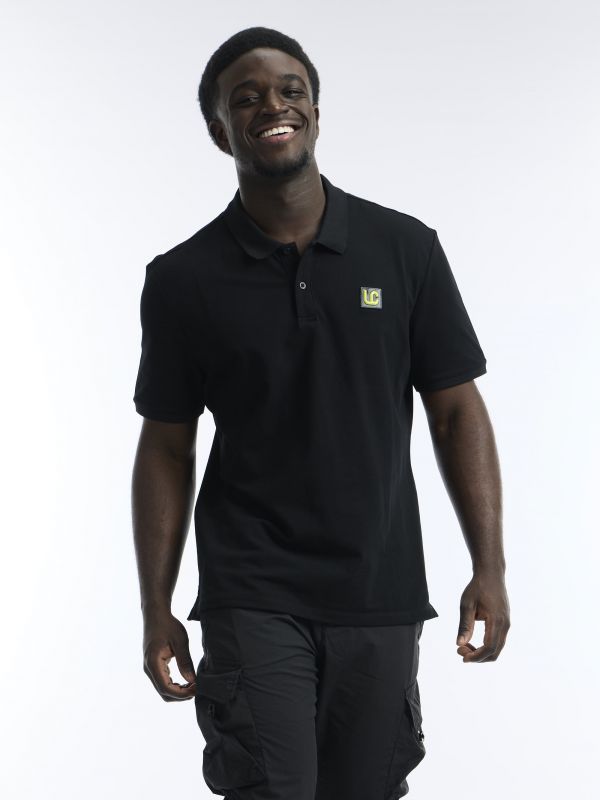 חולצת פולו עם הדפס זאב