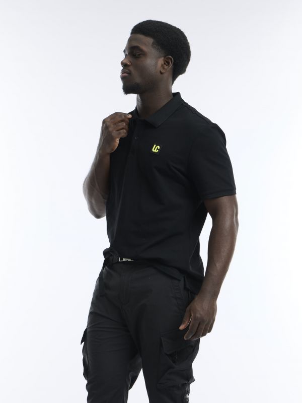 חולצת פולו עם הדפס זאב