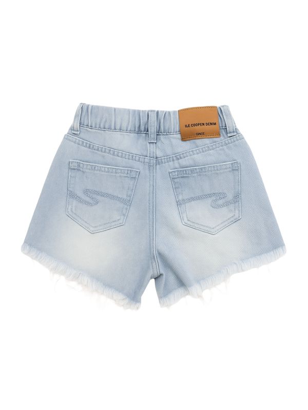 ג’ינס קצר בהיר עם פרנזים