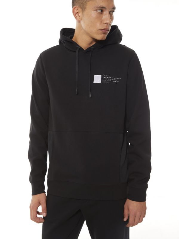 קפוצ’ון עם הדפס מרובע אחורי