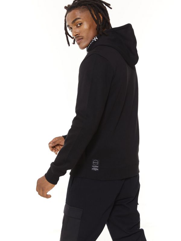 סווטשירט עם קפוצ’ון ורוכסן לגברים