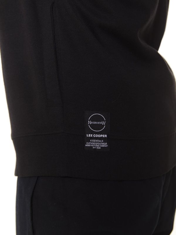 סווטשירט עם קפוצ’ון ורוכסן לגברים