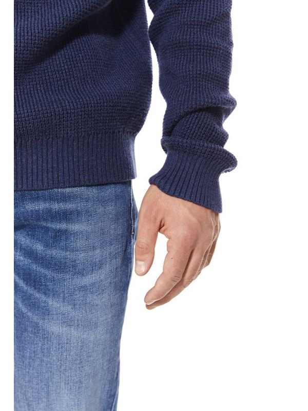 סריג לגברים עם חצי רוכסן