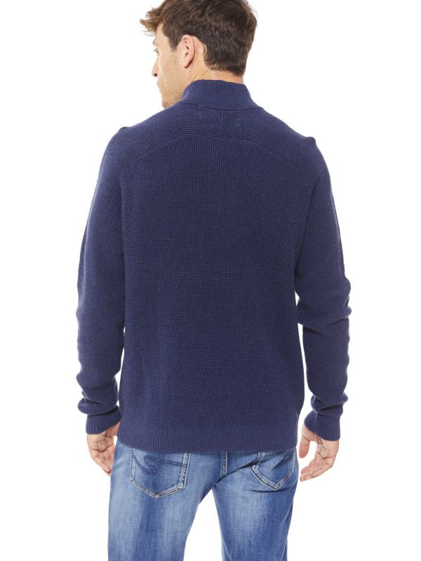 סריג לגברים עם חצי רוכסן