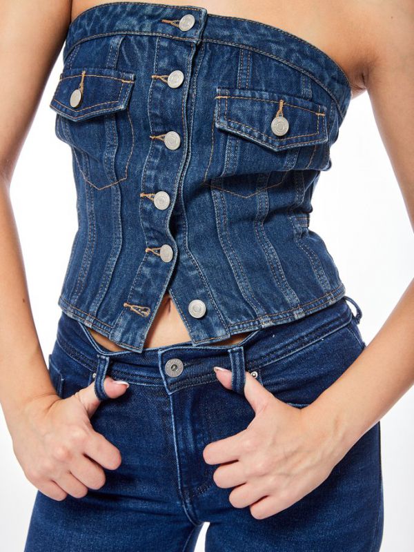 מחוך ג’ינס סטרפלס