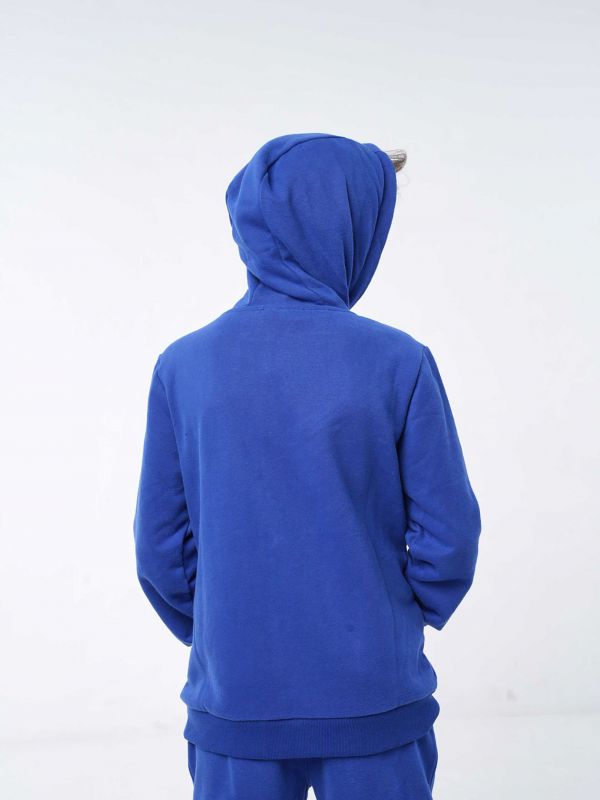 סווטשירט עם הדפס וקפוצ’ון