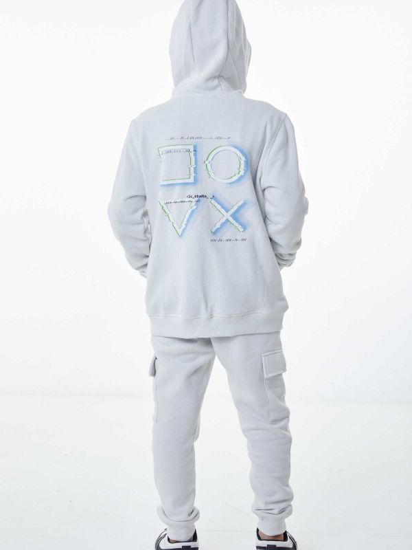 סווטשירט קפוצ’ון עם רוכסן