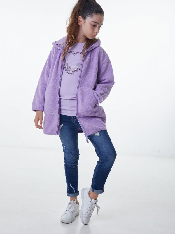 מכנסי ג’ינס בצבע כחול כהה לילדות