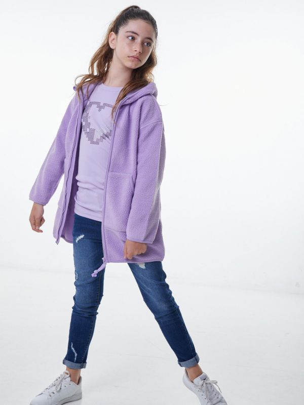 מכנסי ג’ינס בצבע כחול כהה לילדות