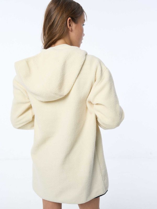 סווטשירט פליז ארוך עם סמיילי