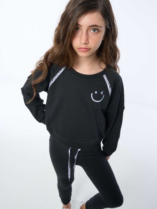 טופ רגלן עם סמיילי