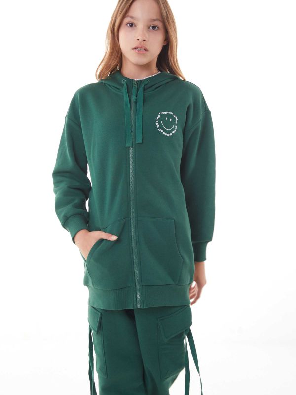 קפוצ’ון ארוך עם רוכסן