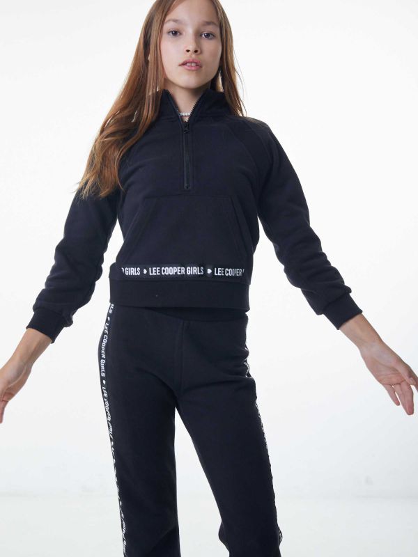 סווטשירט מעוצב עם רוכסן