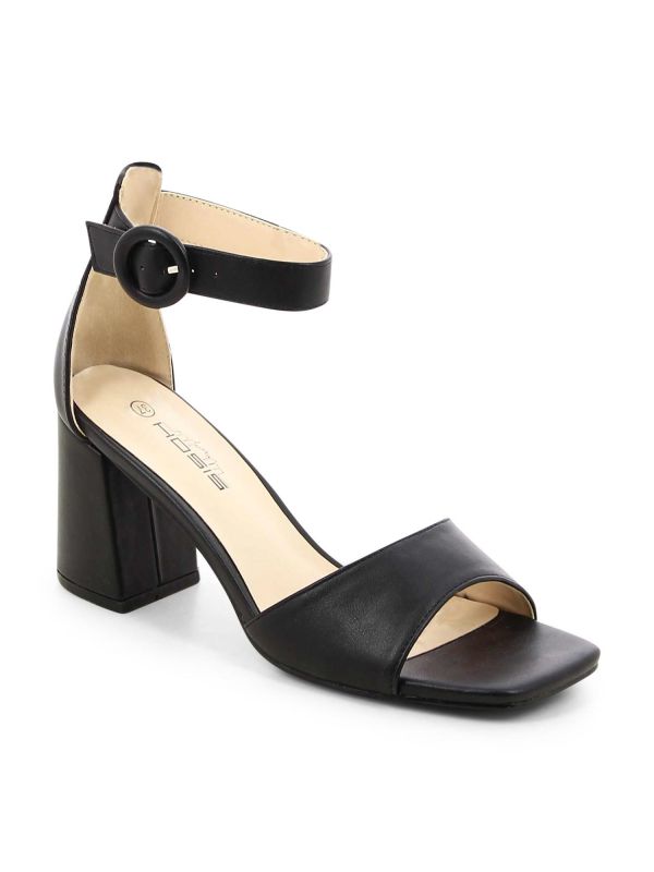 סנדלי עקב קלאסיים עם רצועה