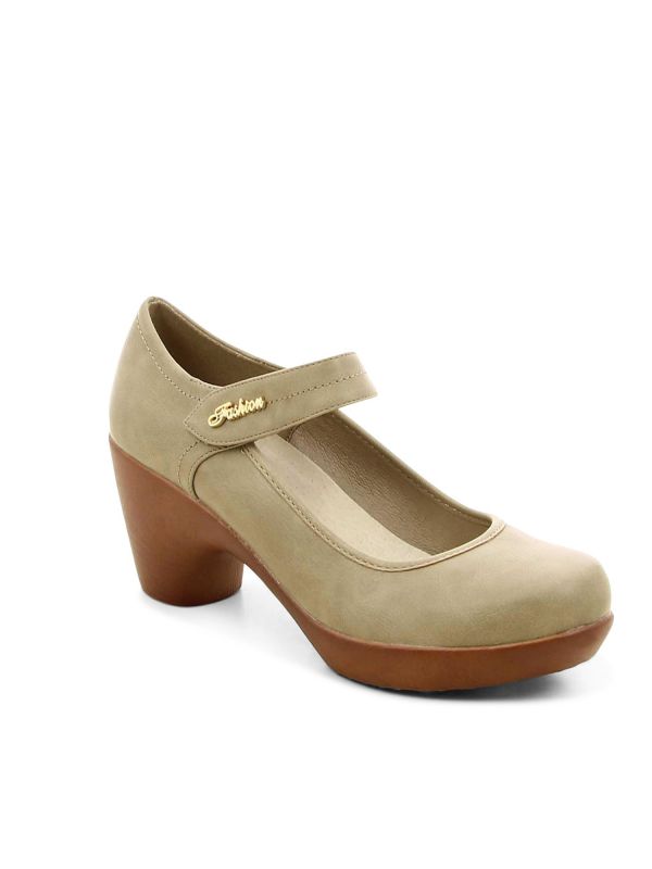 נעלי סירה עם עקב ורצועה לנשים