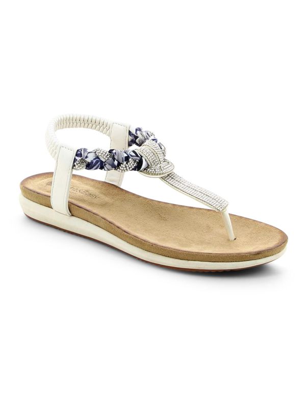 סנדלי אצבע אופנתיים מעוטרים