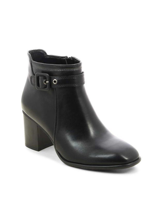 מגפוני עקב נמוכים עם רצועה לנשים