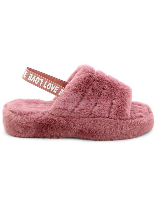 נעלי בית פתוחות פרווה