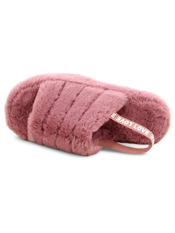 נעלי בית פתוחות פרווה