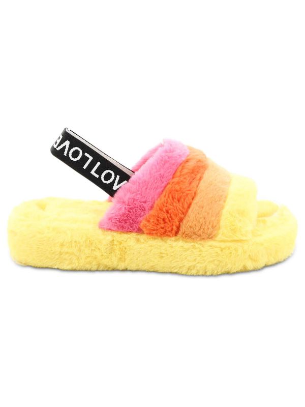 נעלי בית פתוחות פרווה