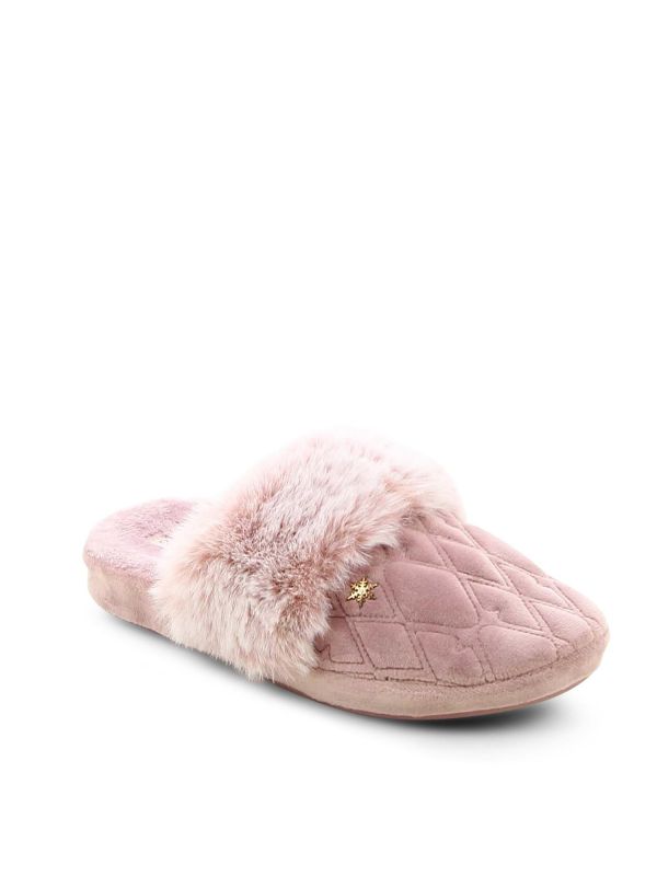 נעלי בית עם פרווה