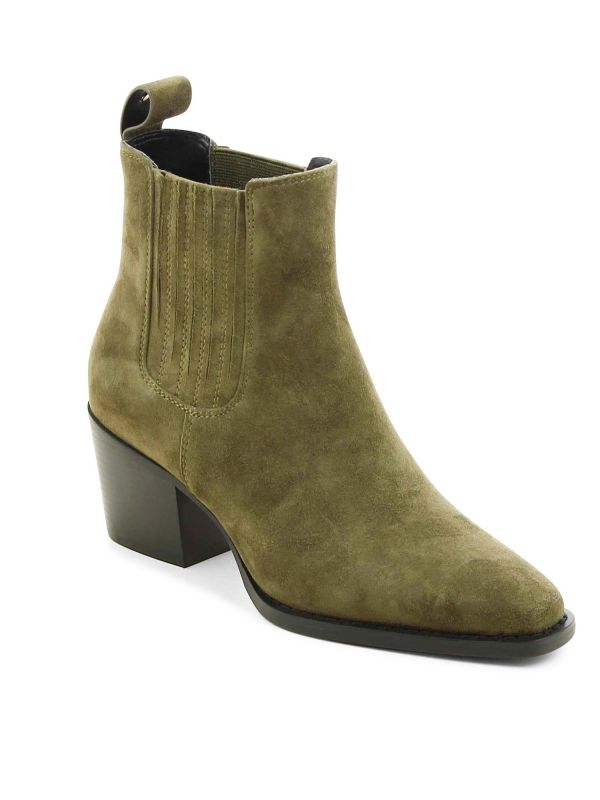 מגפוני זמש עם עקב לנשים