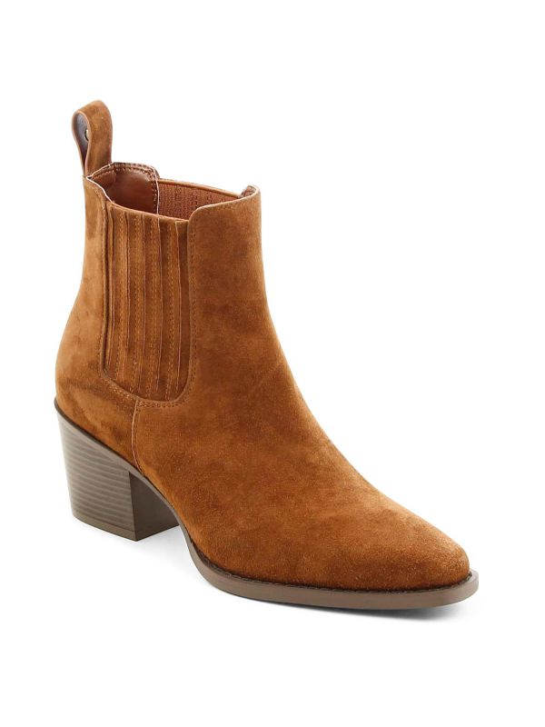 מגפוני זמש עם עקב לנשים