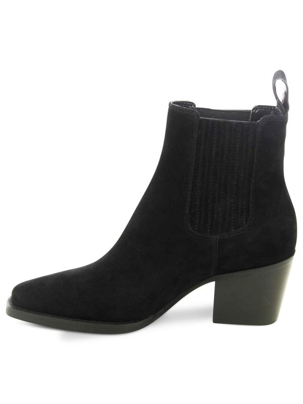 מגפוני זמש עם עקב לנשים