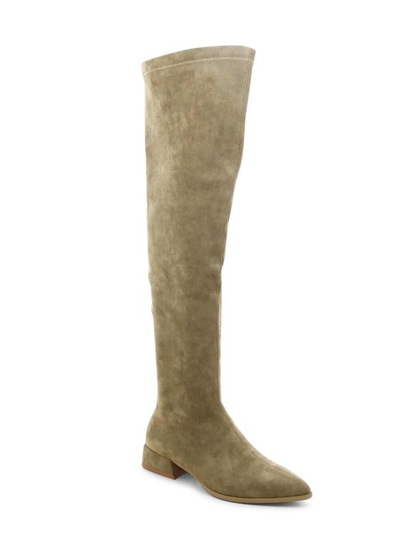 מגפי ברך שטוחים מחודדים