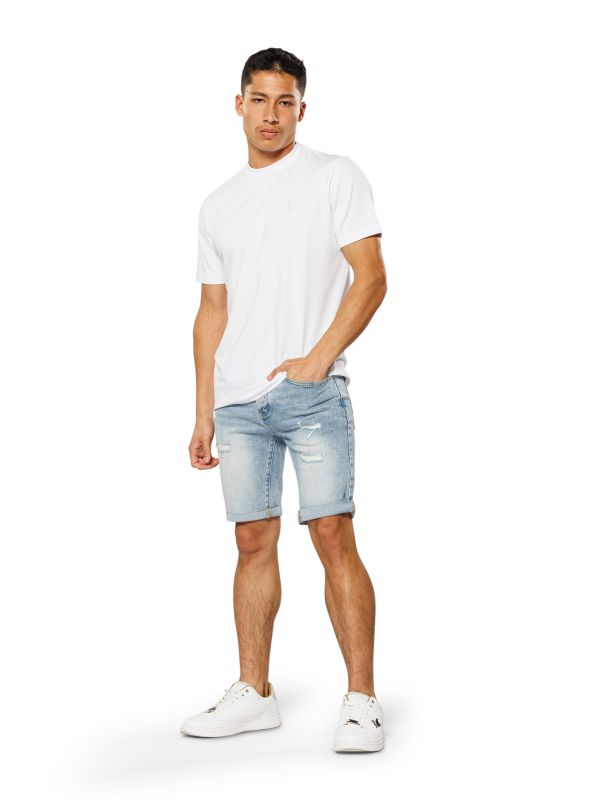 מכנסי ברמודה ג’ינס כחול WASH לגברים