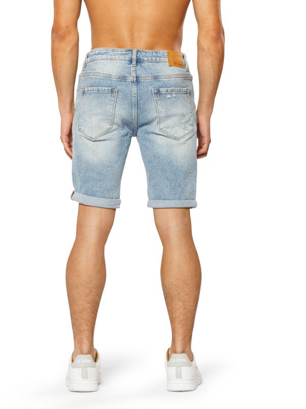 מכנסי ברמודה ג’ינס כחול WASH לגברים