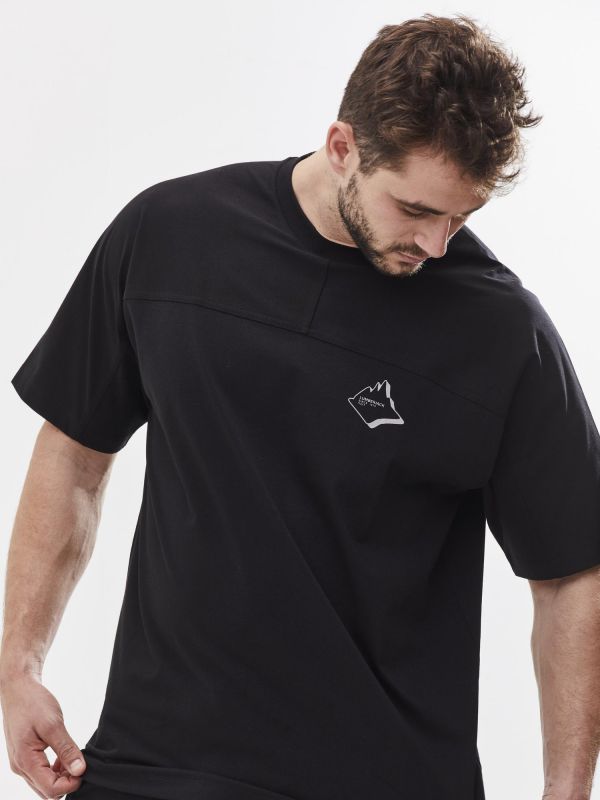 טישירט קצרה עם הדפס לגברים