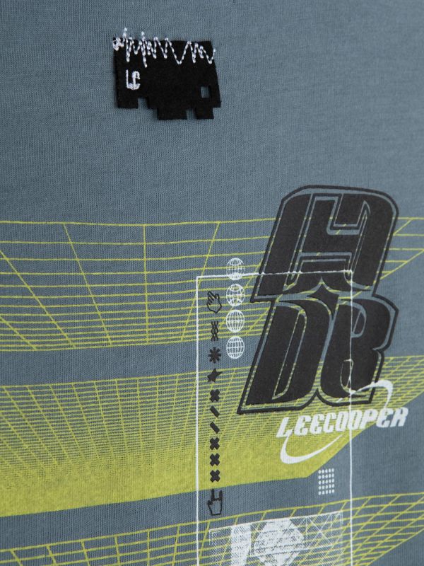 טי שירט עם הדפס דיגיטלי דו צדדי לילדים