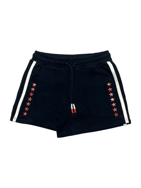 מכנסי ספורט קצרים דוגמת כוכבים לילדות
