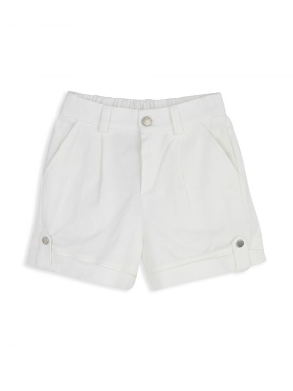 מכנסיים קצרים עם קפל במכפלת לילדות