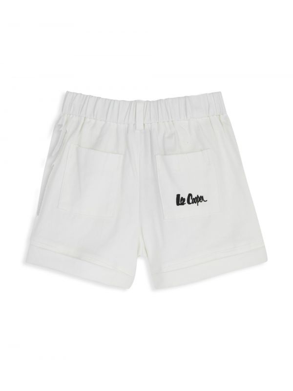 מכנסיים קצרים עם קפל במכפלת לילדות