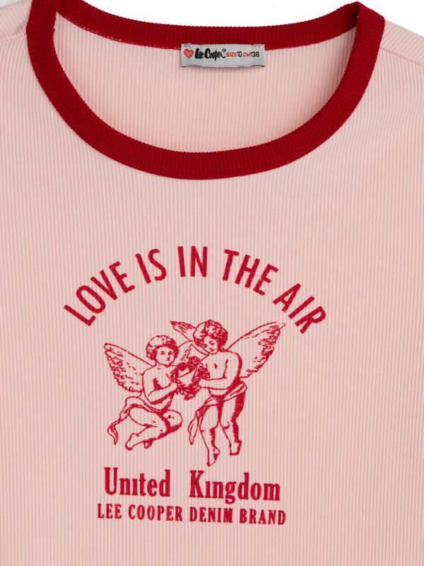 חולצת ריב עם הדפס לילדות